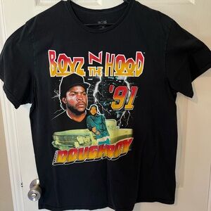 Boyz N the Hood '91 Graphic Tee - Black with Yellow & Red Print